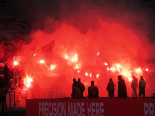 Im Fußballstadion: Pyro