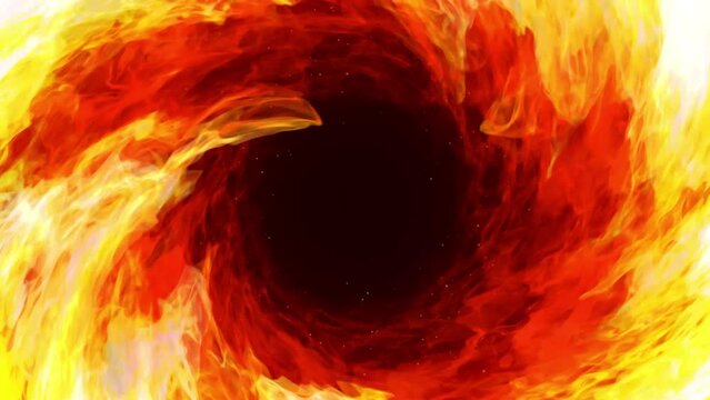 炎の魔法の渦のループ映像