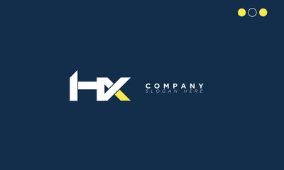 HX Alphabet letters Initials Monogram logo XH, H and X