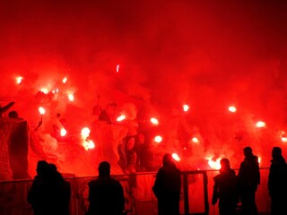 Im Fußballstadion: Pyro