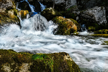 walking along the river of Austria