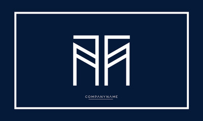 Alphabet letters MT or TM logo monogram