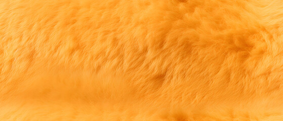 Fototapeta premium Long gold yellow orange fur. Seamless background or texture.