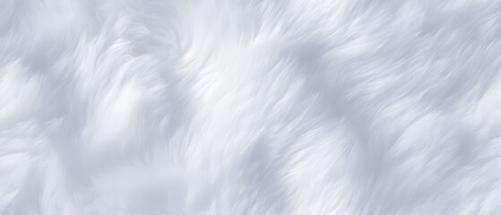 Obraz premium Long white fur. Seamless background or texture.