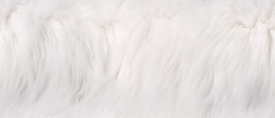 Long white fur. Seamless background or texture.