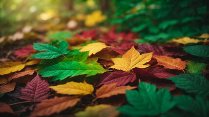 Autumn leaves background