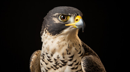 Detailed close-up shot of majestic bird of prey. Perfect for nature enthusiasts and animal lovers.