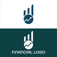 modern minimalist real estate construction financial accounting logo design