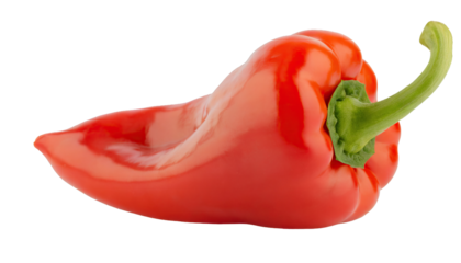 Delicious red pepper - isolated on transparent background