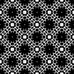 Abstract Shapes.Vector Seamless Black and White Pattern.Design element for prints, decoration, cover, textile, digital wallpaper, web background, wrapping paper, clothing, fabric, packaging, cards.