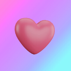 Classic heart symbol, expressing love, passion, and health.