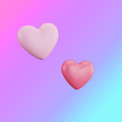 Interlocked hearts depicting shared love and strong bond.