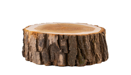 Tree stump - isolated on transparent background