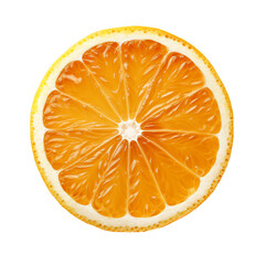 Orange slice isolated on transparent

