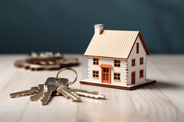 house with keys, buy new home