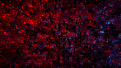 Abstract Background red blue futuristic galaxy noise nebula block stock photo