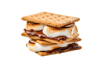 S'mores Biscuit (PNG Cutout) isolated on transparent background