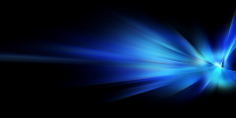 Modern abstract blue high-speed light effect. Technology futuristic dynamic motion. Movement pattern for banner, poster, template design