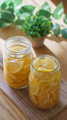 手作りはちみつレモンの瓶詰　イメージ