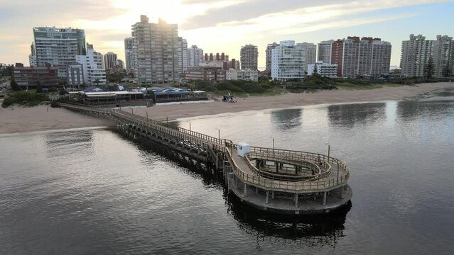 wood dock Punta del Este 