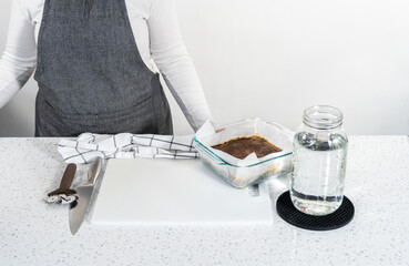 Homemade chocolate peanut butter fudge