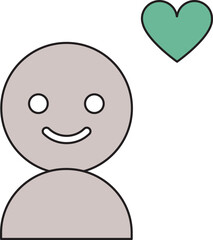 Fototapeta premium profile icon 