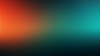 Retro dark green blue orange vibrant colors psychodelic grainy gradient abstract background, colorful header poster design, noise texture wallpaper