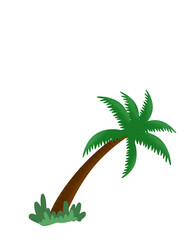 Fototapeta na wymiar Coconut tree illustration