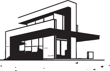 Architectural Visionary House Idea Design Vector Icon Innovative Housing Mark Architecture Design Vector Logo