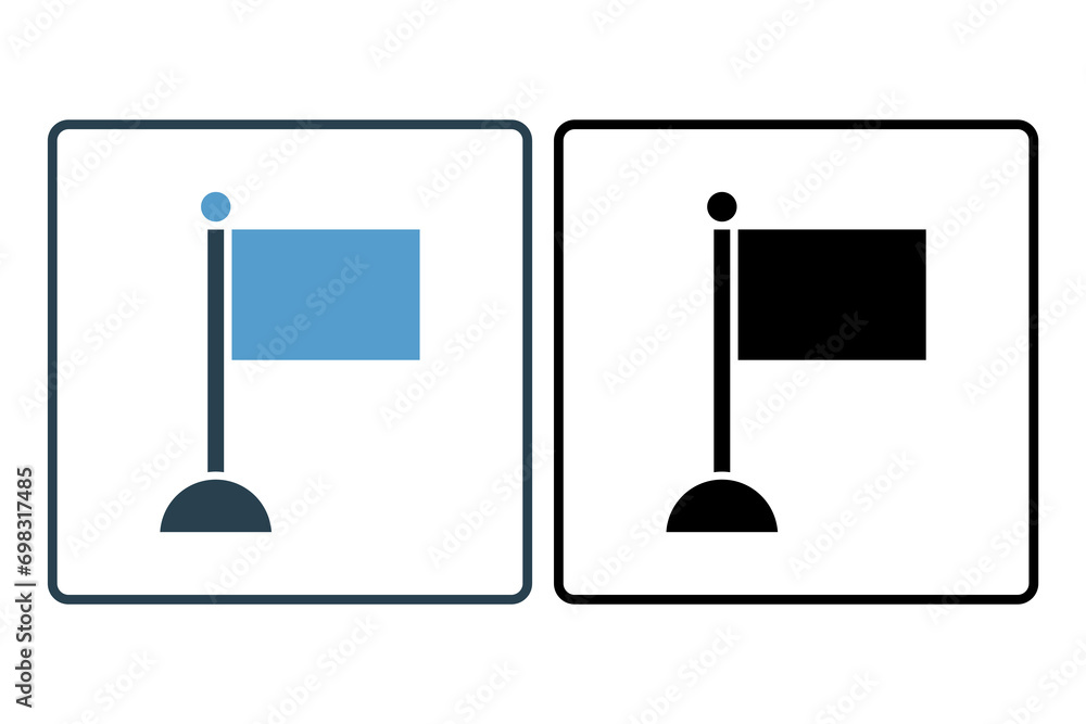 Poster flagging content icon. icon related to basic web and ui. suitable for web site, app, user interfaces