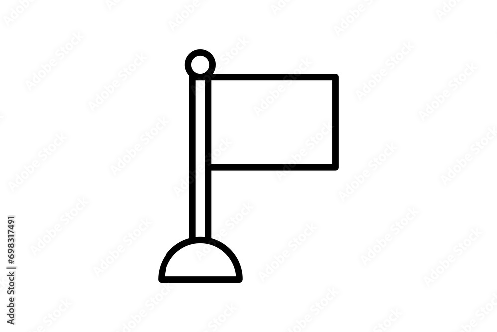 Poster flagging content icon. icon related to basic web and ui. suitable for web site, app, user interfaces