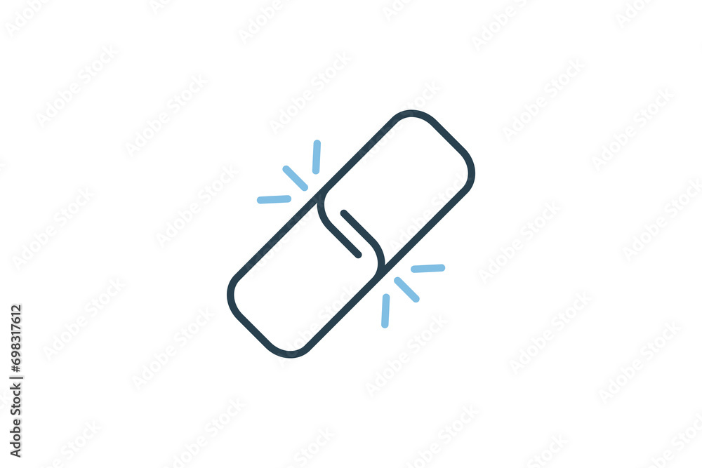 Poster link icon. icon related to basic web and ui. suitable for web site, app, user interfaces, printable 