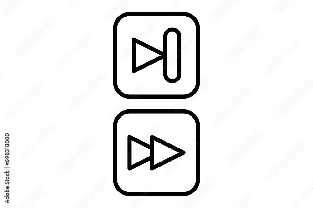 Poster forward icon. icon related to basic web and ui. suitable for web site, app, user interfaces, printab