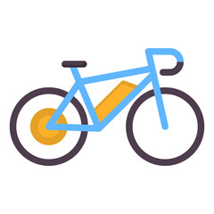 Electric bicycle icon