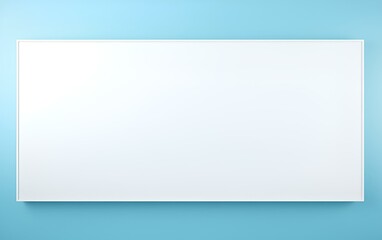 AI generated illustration of a white copyspace on a blue wall