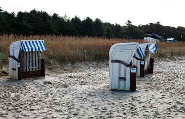 The beach houses in the North Sea Cuxhaven