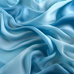 Obraz premium AI-generated illustration of a deep blue cloth and drapery