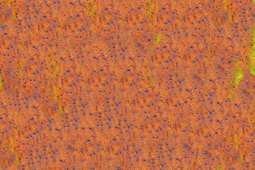 Very rusty old metal plate