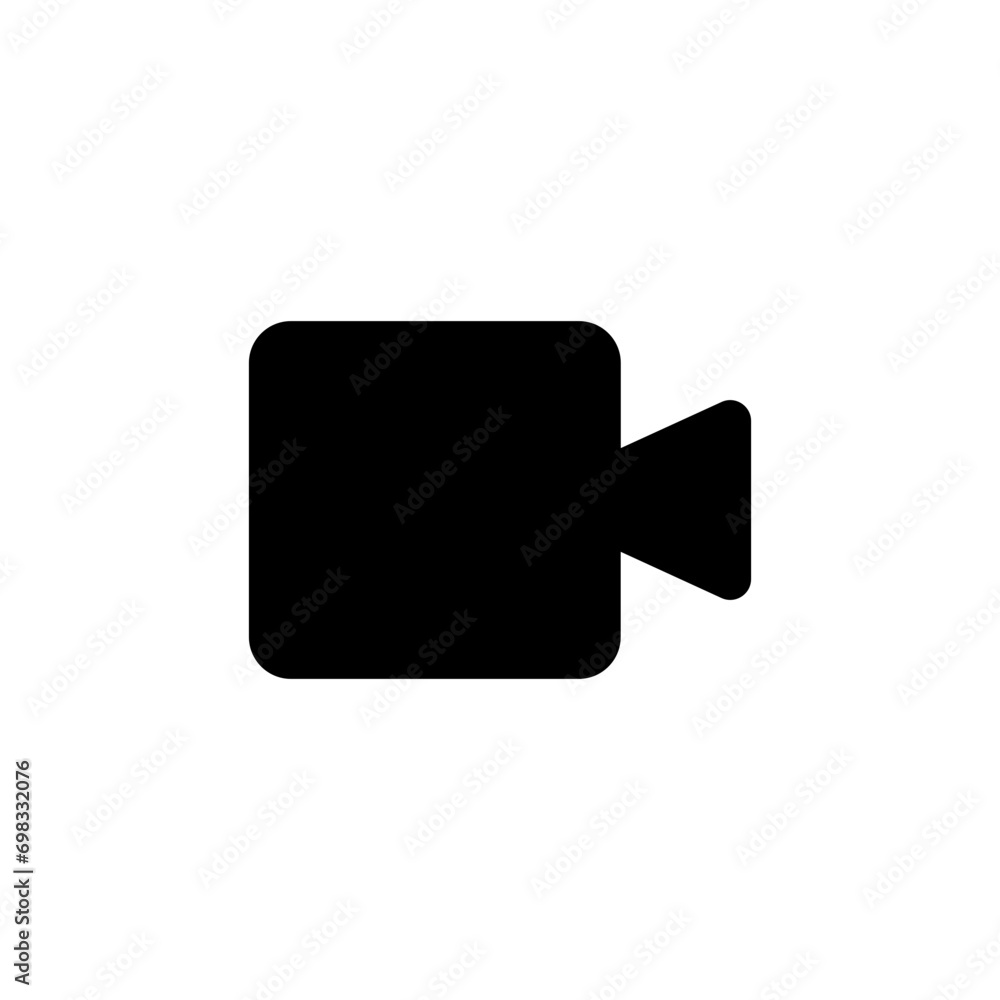 Poster camera video icon for live steaming . video call icon sign. web vector icon