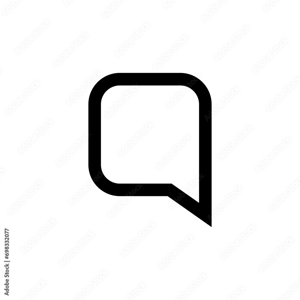 Aufkleber comment icon speech bubble symbol Chat message icons - talk message Bubble chat icon. online communication, Conversation, chatting icons. web vector icon