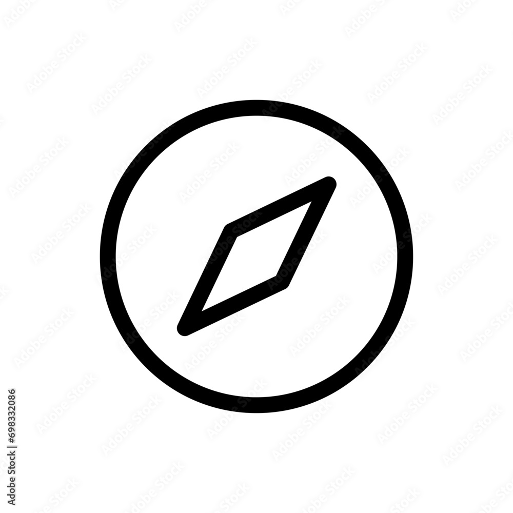 Poster compass icon. web vector icon