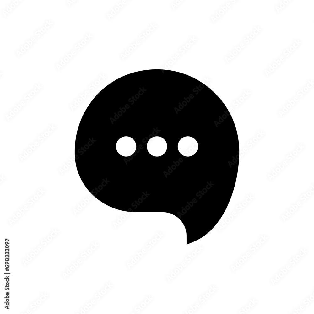 Poster comment icon speech bubble symbol Chat message icons - talk message Bubble chat icon. online communication, Conversation, chatting icons. web vector icon