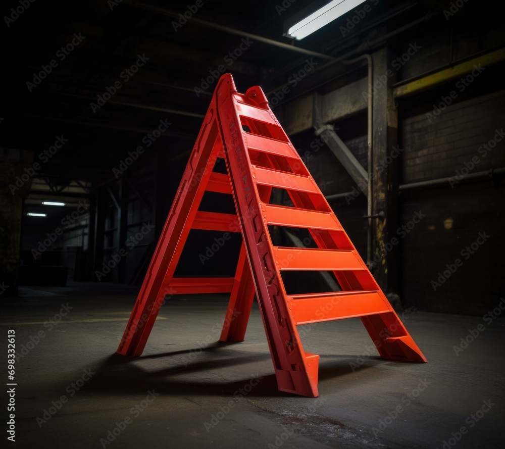 Poster a versatile, collapsible ladder for any workspace, with a lightweight design and adjustable height a