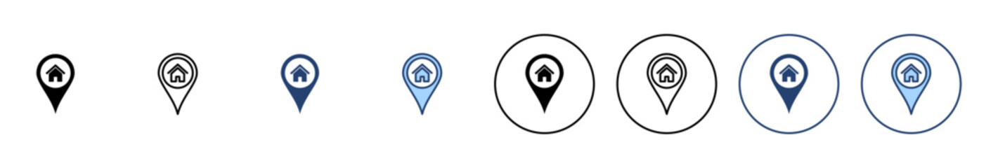 Address icon vector. home location sign and symbol. pinpoint