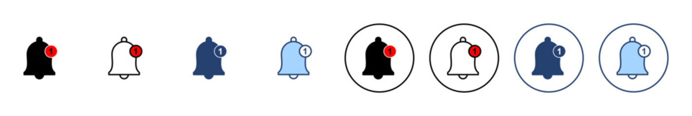 Bell icon vector. Notification sign and symbol for web site design