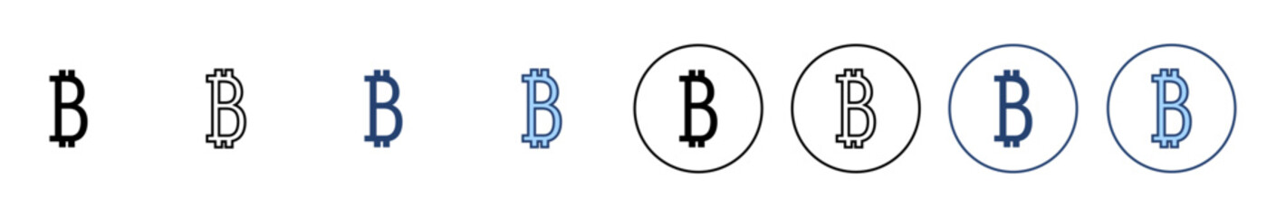 Bitcoin icon vector. bitcoin sign and symbol. payment symbol. cryptocurrency logo - obrazy, fototapety, plakaty