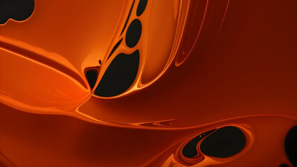 abstract orange background with circles