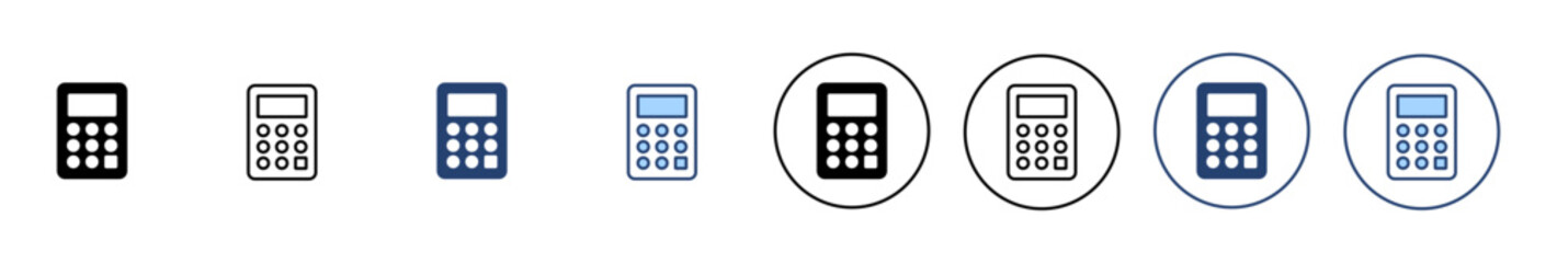 Calculator icon vector. Accounting calculator sign and symbol.