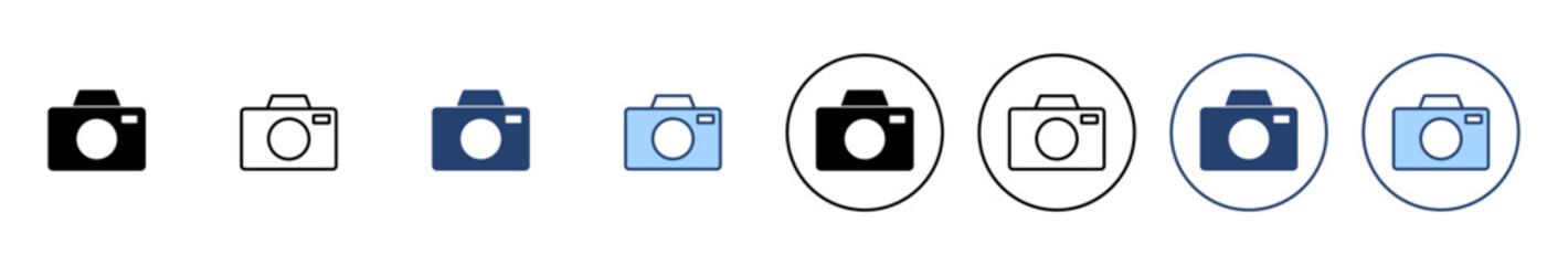 Camera icon vector. photo camera sign and symbol. photography icon.