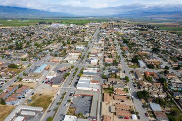 Aerial view of Greenfield, California